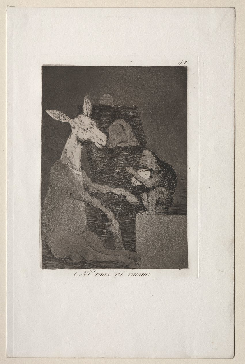 Caprichos: Hverken mere eller mindre. af Francisco de Goya