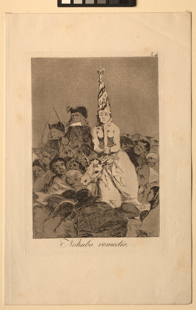 Caprichos: Der kunne ikke gøres noget ved det. af Francisco de Goya