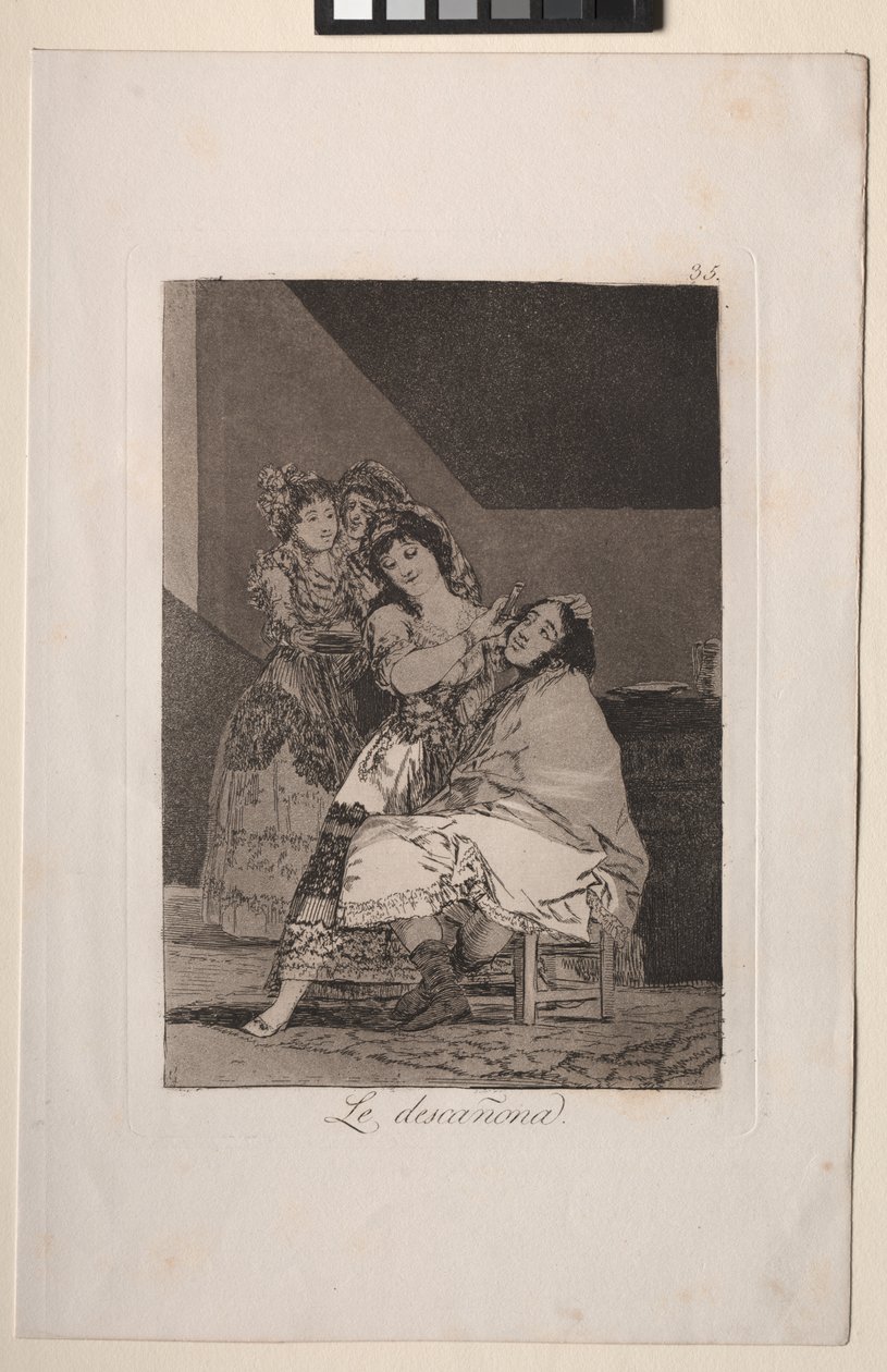 Caprichos: Hun forlader ham af Francisco de Goya