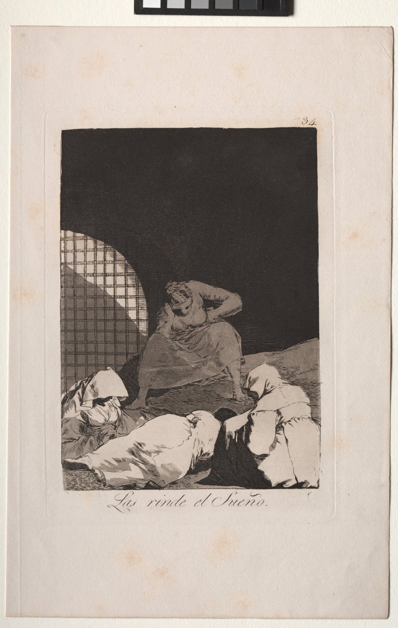 Caprichos: Søvn overvinder dem af Francisco de Goya