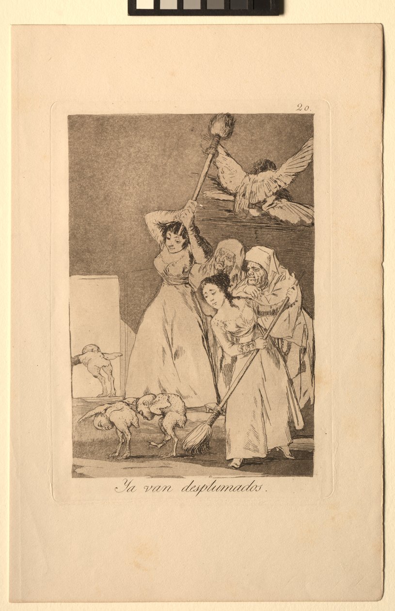 Caprichos: There They Go Plucked dvs fleeced. af Francisco de Goya
