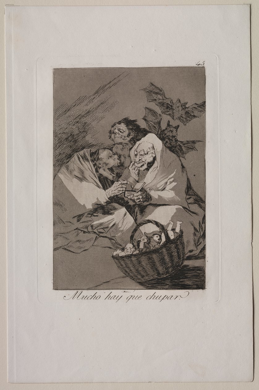 Caprichos: Der er masser at suge af Francisco de Goya