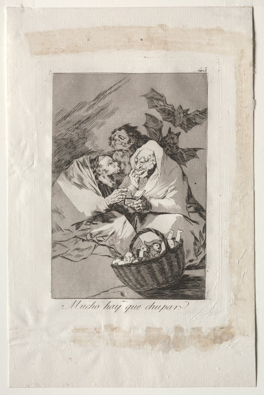 Caprichos: Der er masser at suge af Francisco de Goya