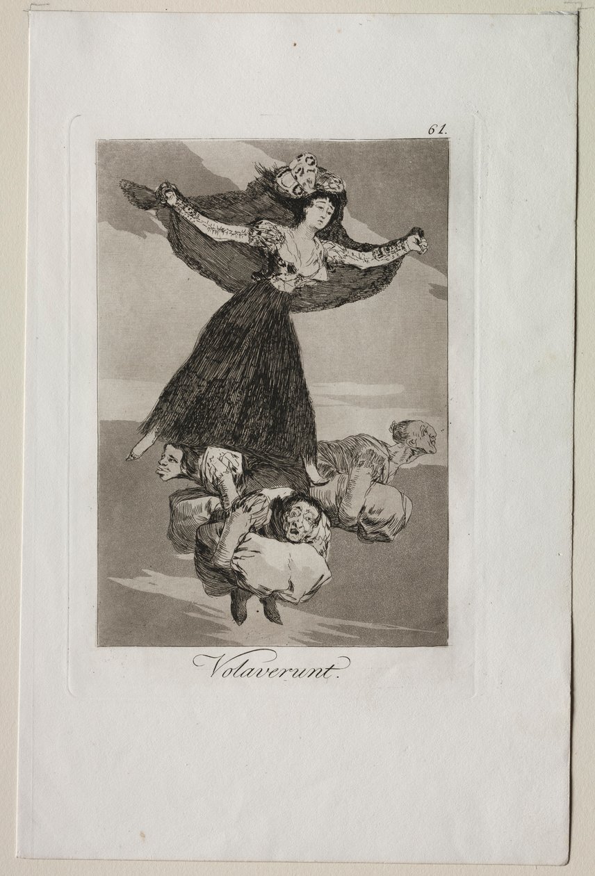 Caprichos: De er fløjet. af Francisco de Goya