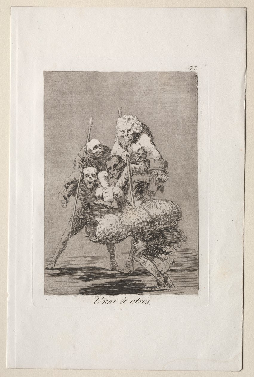 Caprichos: Hvad man gør mod en anden af Francisco de Goya