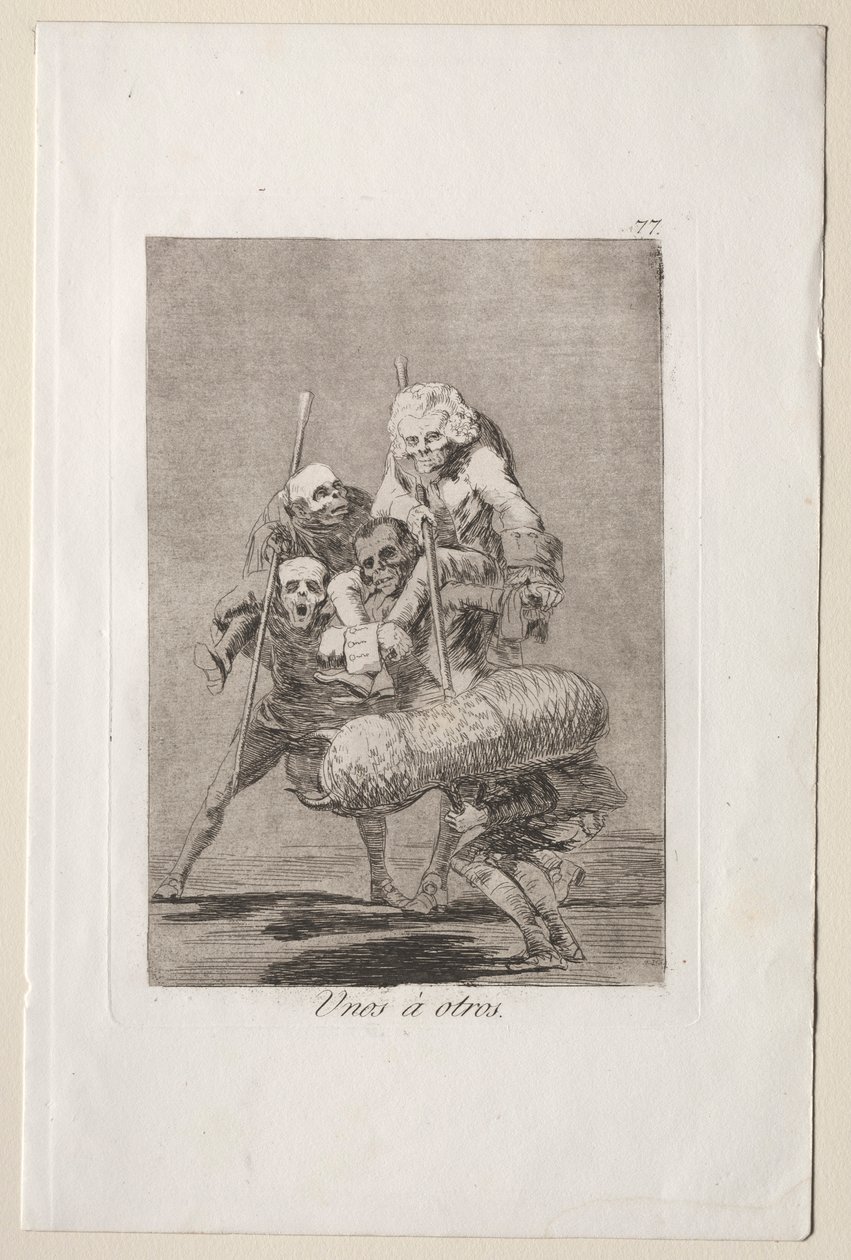 Caprichos: Hvad man gør mod en anden. af Francisco de Goya