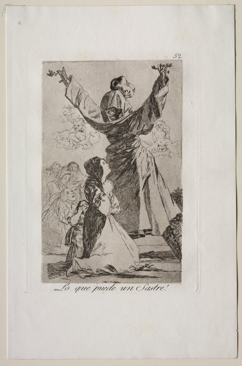 Caprichos: Hvad en skrædder kan! af Francisco de Goya