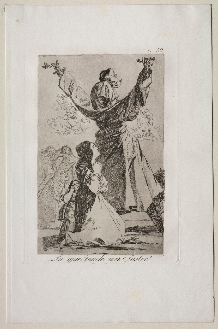 Caprichos: Hvad en skrædder kan!. af Francisco de Goya