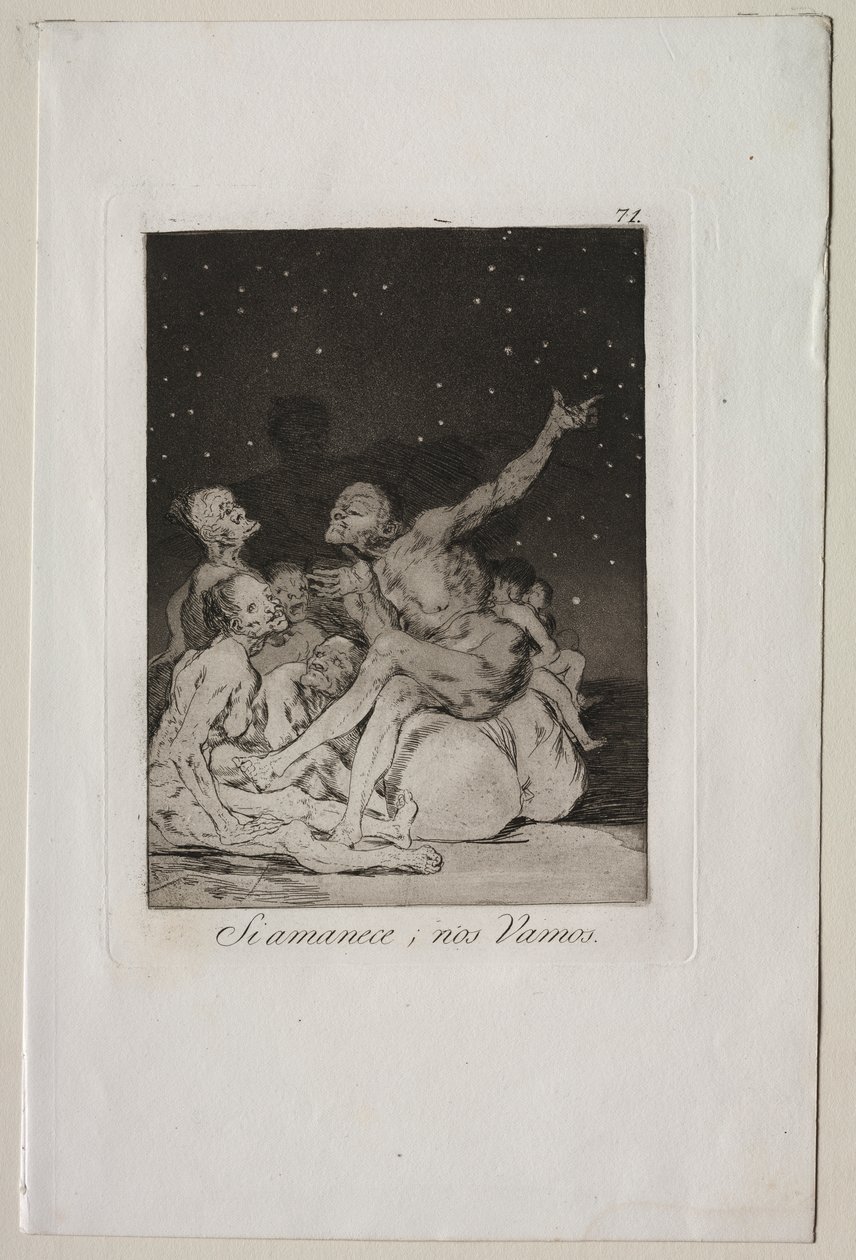 Caprichos: Når dagen pauser, holder vi af af Francisco de Goya