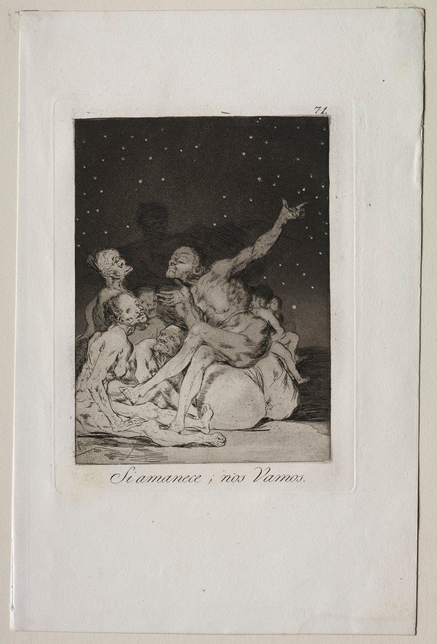Caprichos: Når dagen pauser, holder vi af. af Francisco de Goya