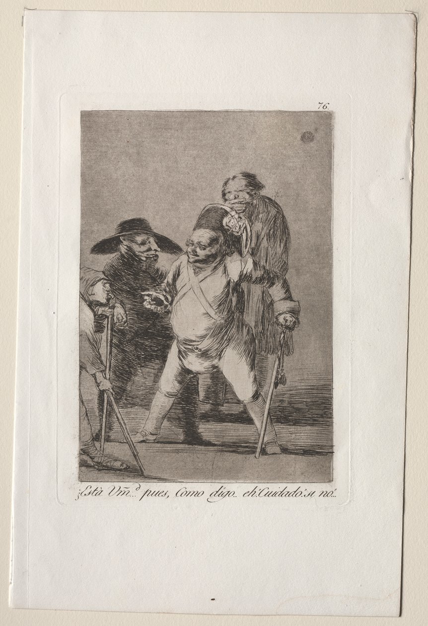 Caprichos: Forstår du?...Nå, som jeg siger...eh! Pas på! Ellers... af Francisco de Goya