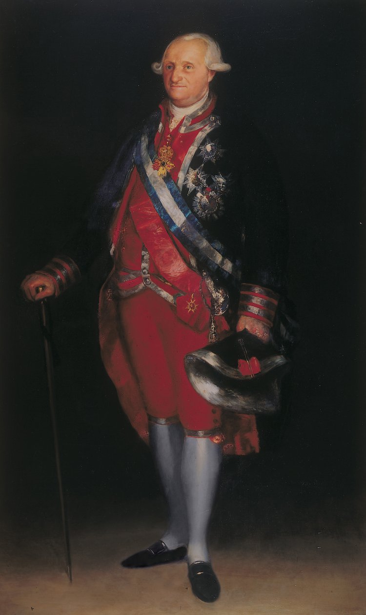 Charles IV i Uniform of Colonel of the Guardias de Corps, 1800 af Francisco de Goya