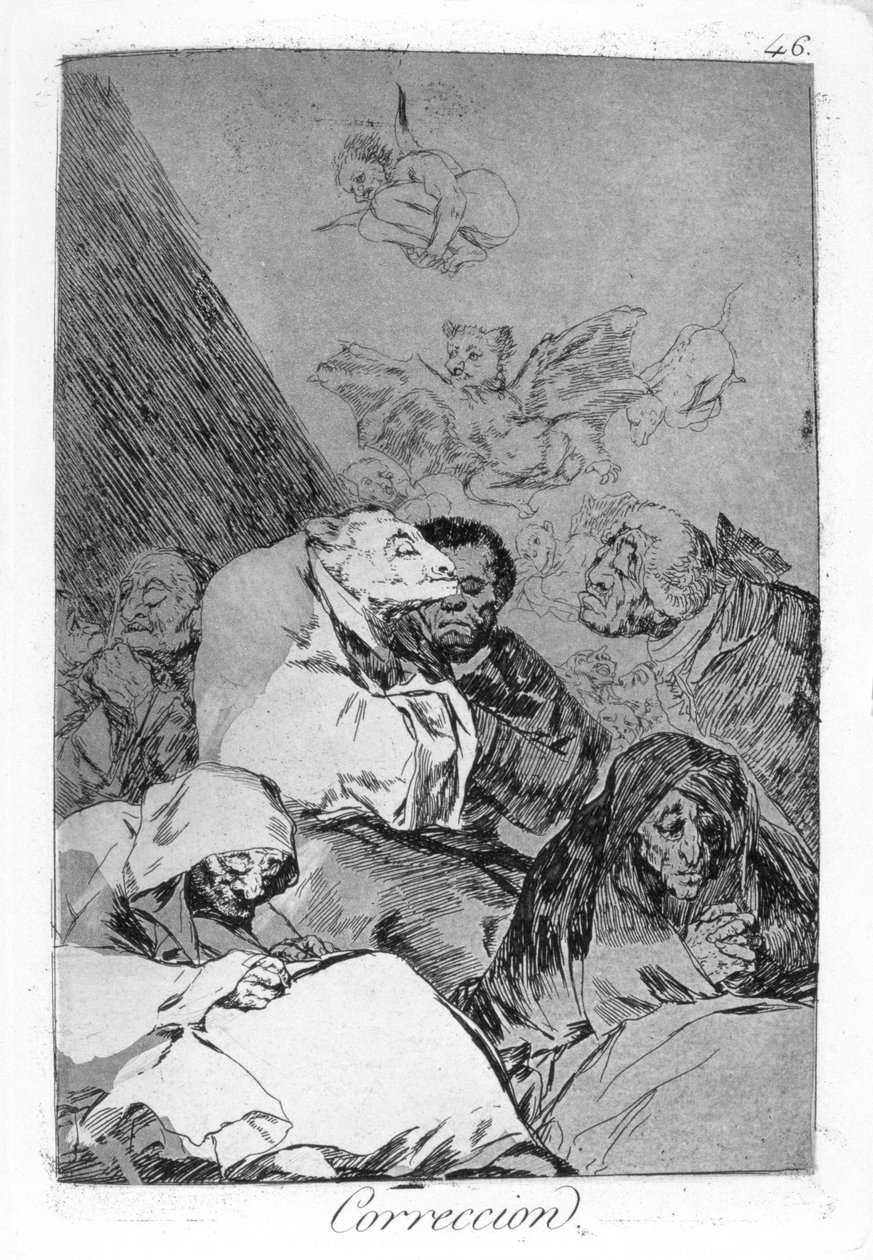Rettelse, 1799 af Francisco de Goya