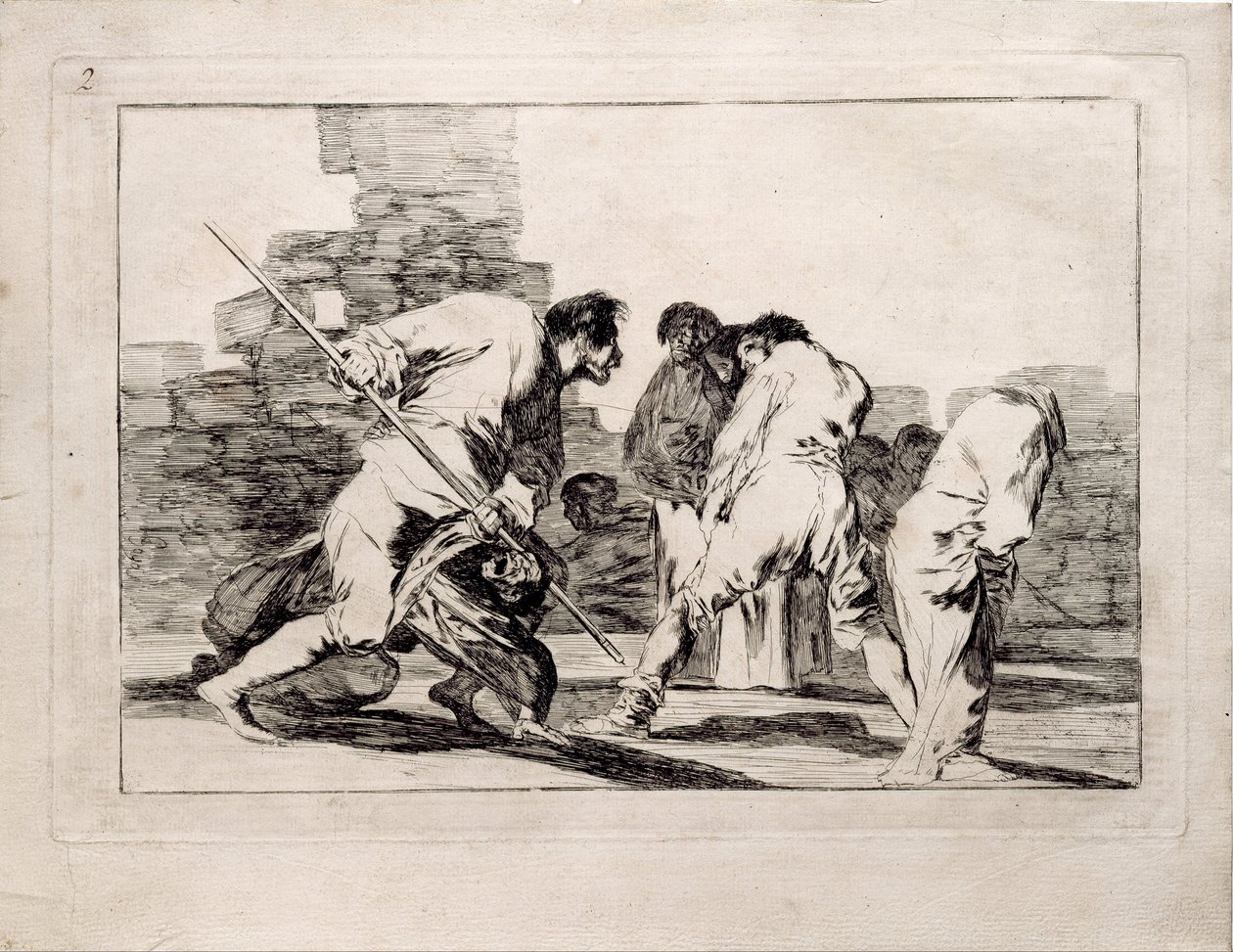 Cruel Folly fra serien Los Disparates Follies, 1815-1819 af Francisco de Goya