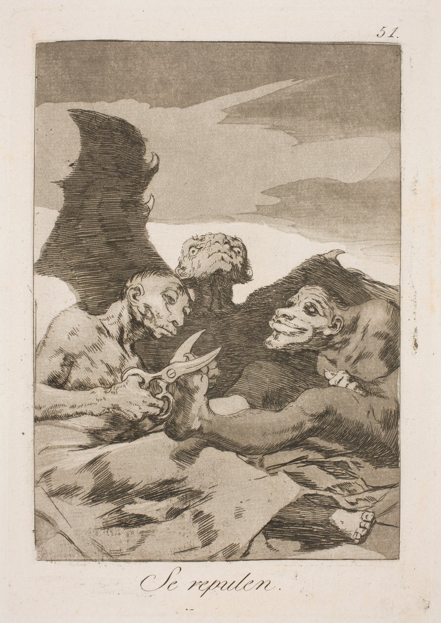 De gør toilette af Francisco de Goya