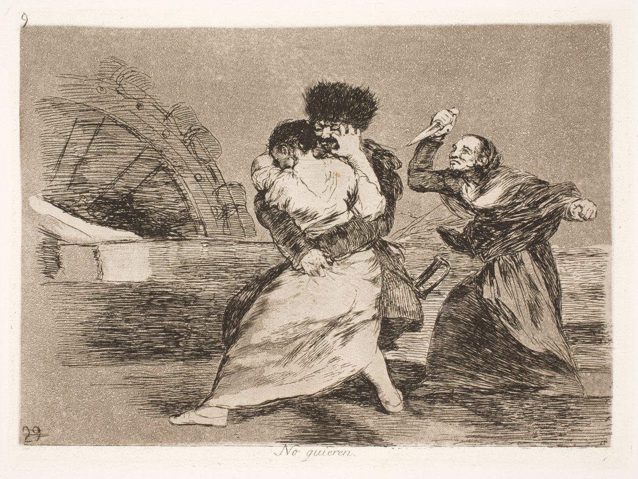 De vil ikke (9) af Francisco de Goya