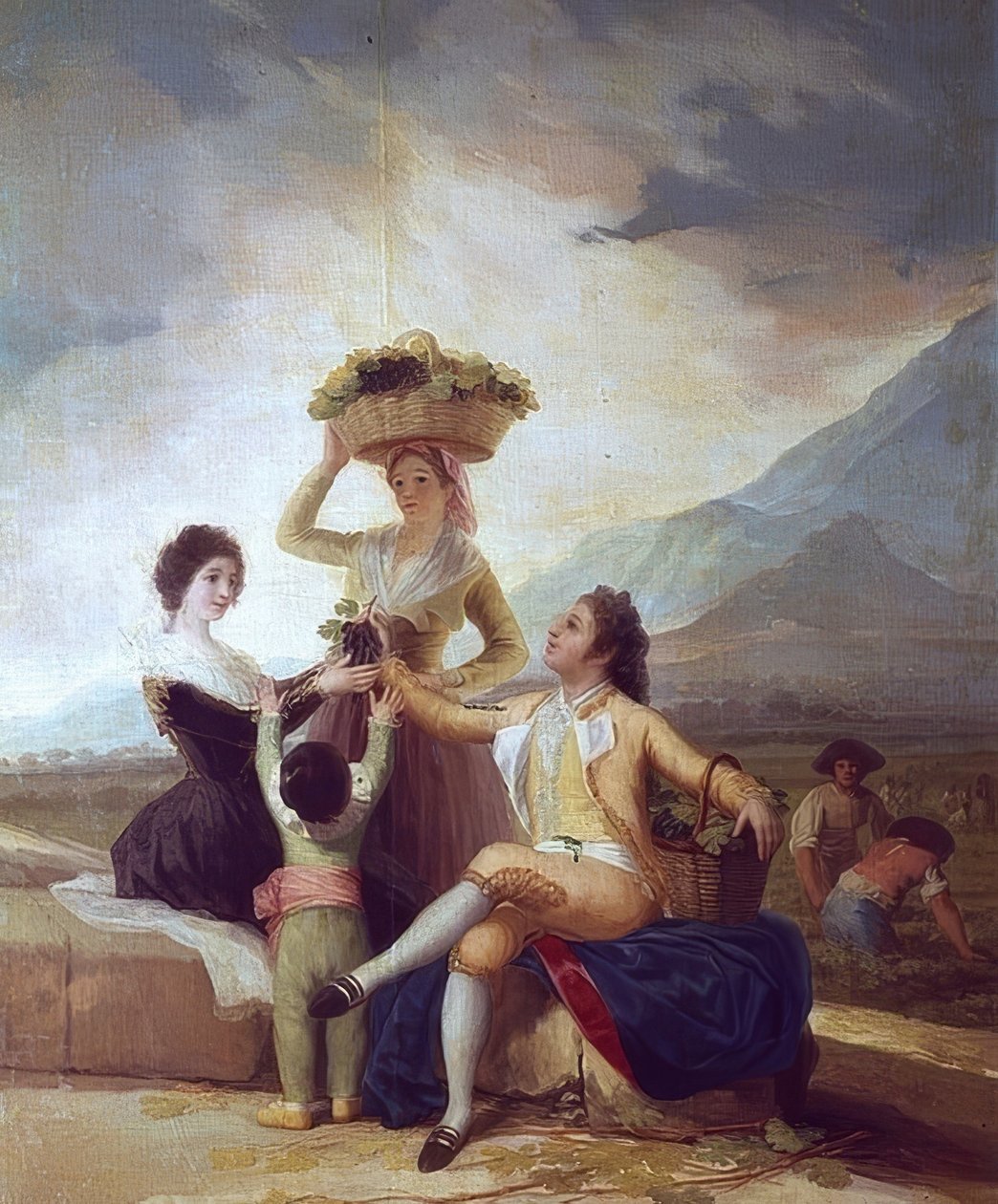 Druehøsten - efterår. 1786 af Francisco de Goya