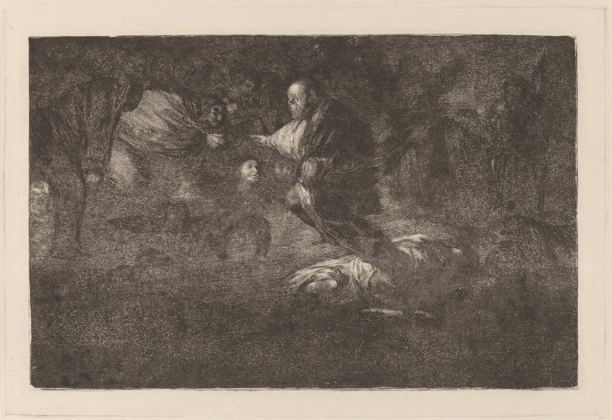 Gud skaber dem, og de slutter sig sammen (Gud skaber dem, og de slutter sig sammen) af Francisco de Goya