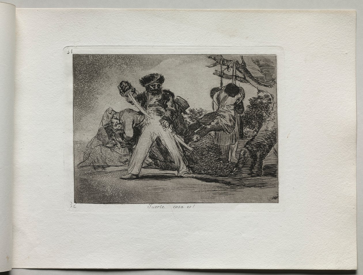 Disasters of War: Thats Tough, 1810-1820. af Francisco de Goya