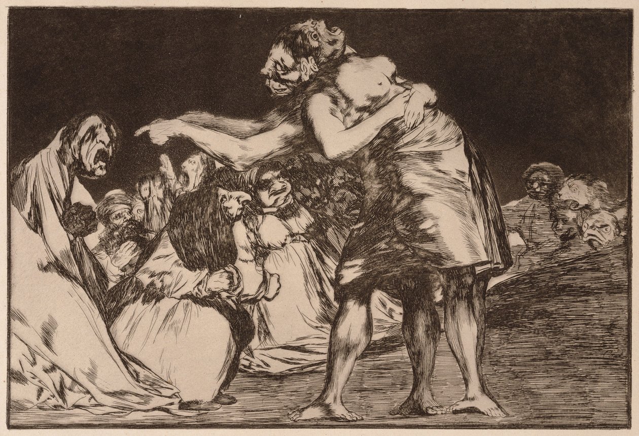 Uordnet dårskab, fra serien Los Disparates af Francisco de Goya