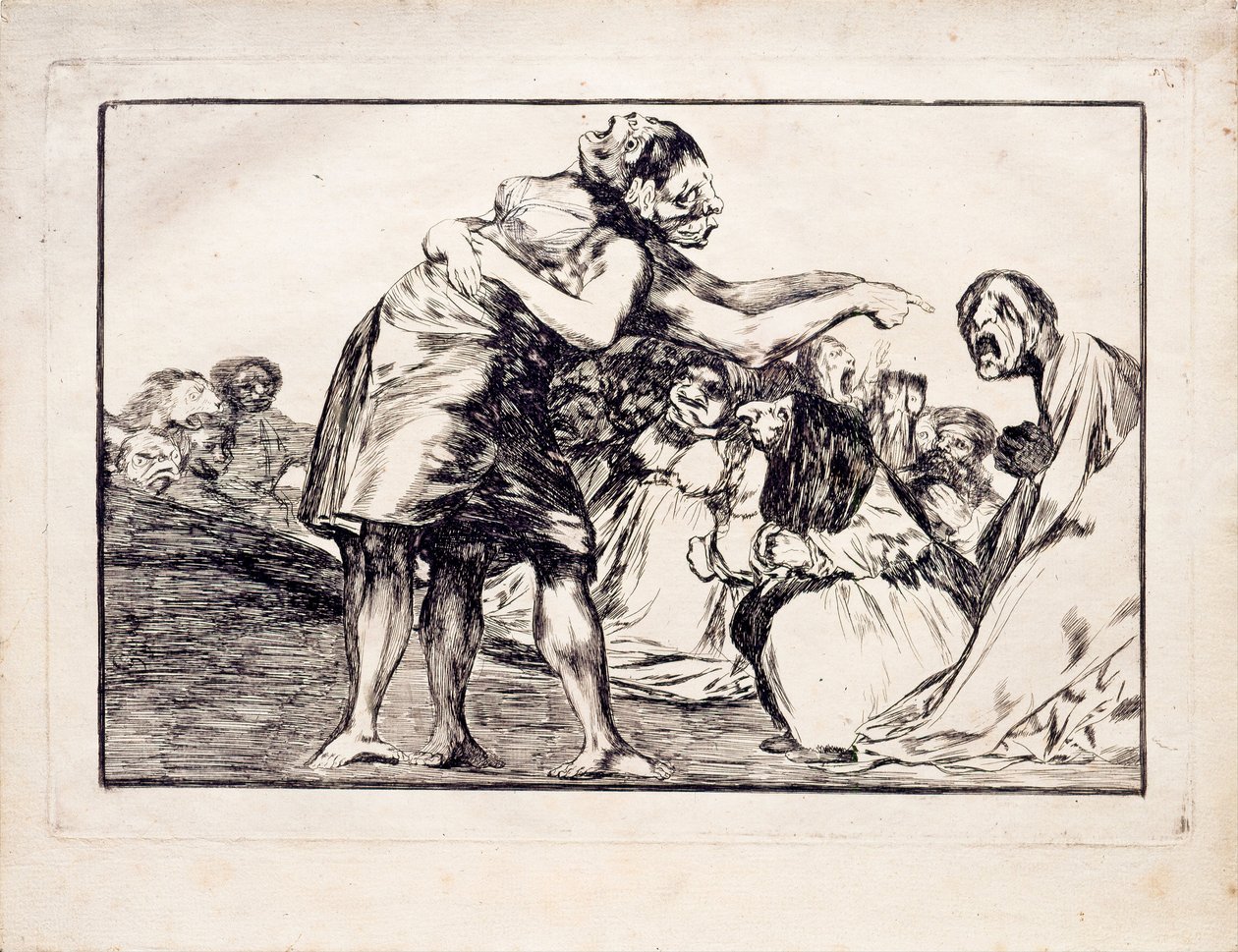 Disorderly Folly fra serien Los Disparates Follies, 1815-1819 af Francisco de Goya