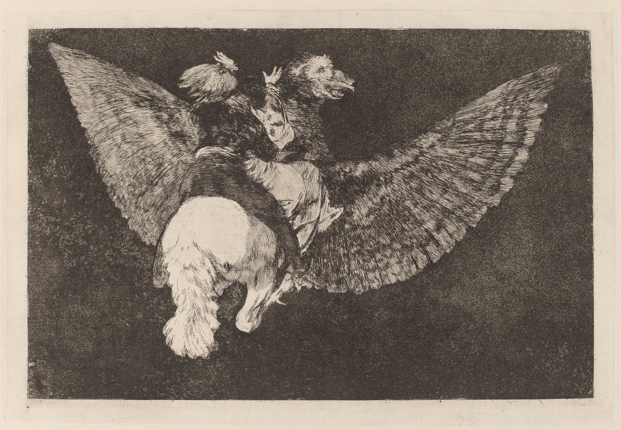 Disparate volante (Flying Folly) af Francisco de Goya