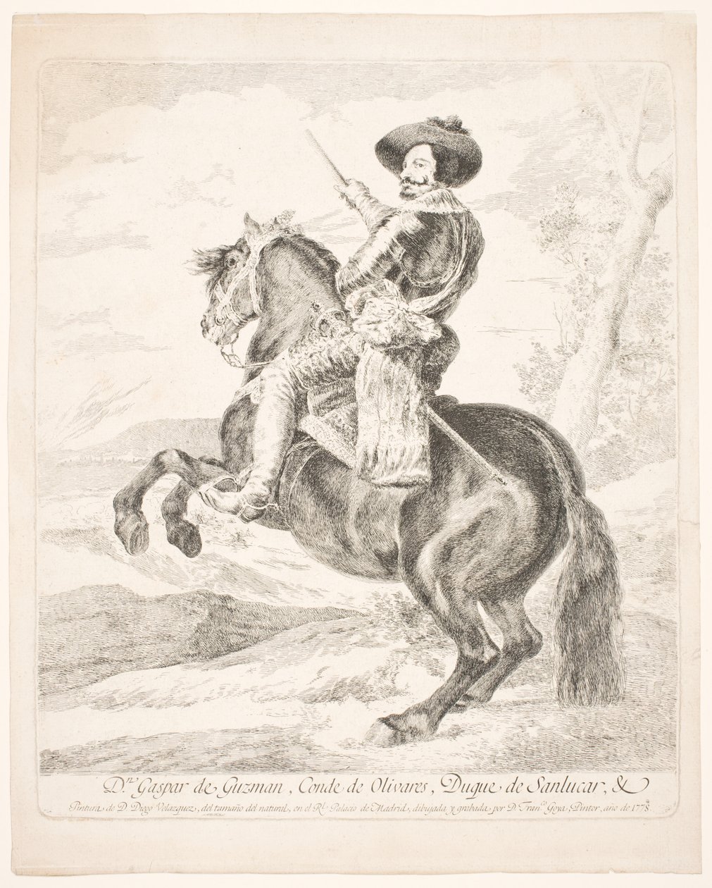 Don Gaspar de Guzman, greve af Olivares af Francisco de Goya