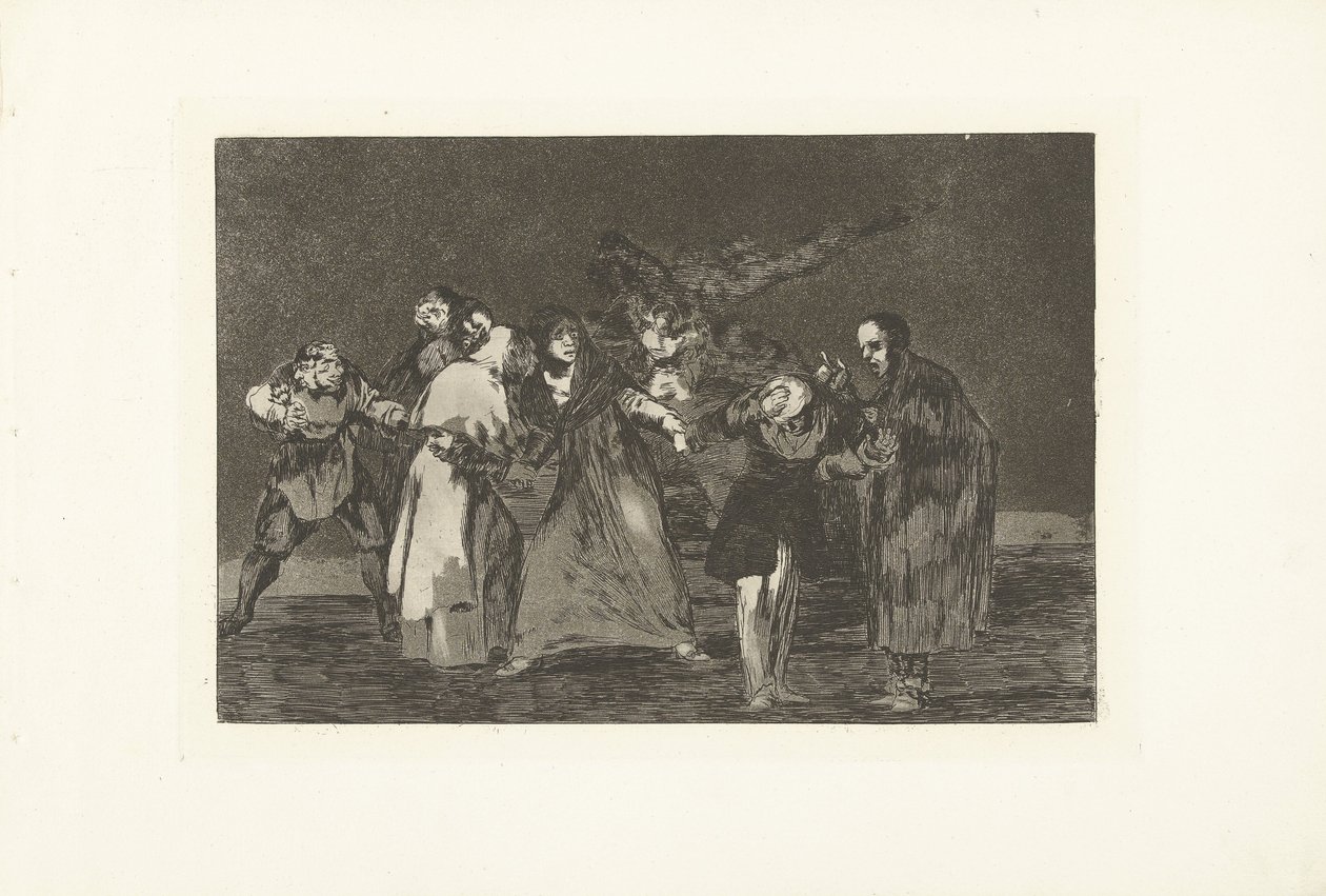 Tredobbelt tåbelighed Uensartet tredobbelt Los Disparates (The follies) (serietitel) Los Proverbios (Ordsprogene) (serietitel) af Francisco de Goya