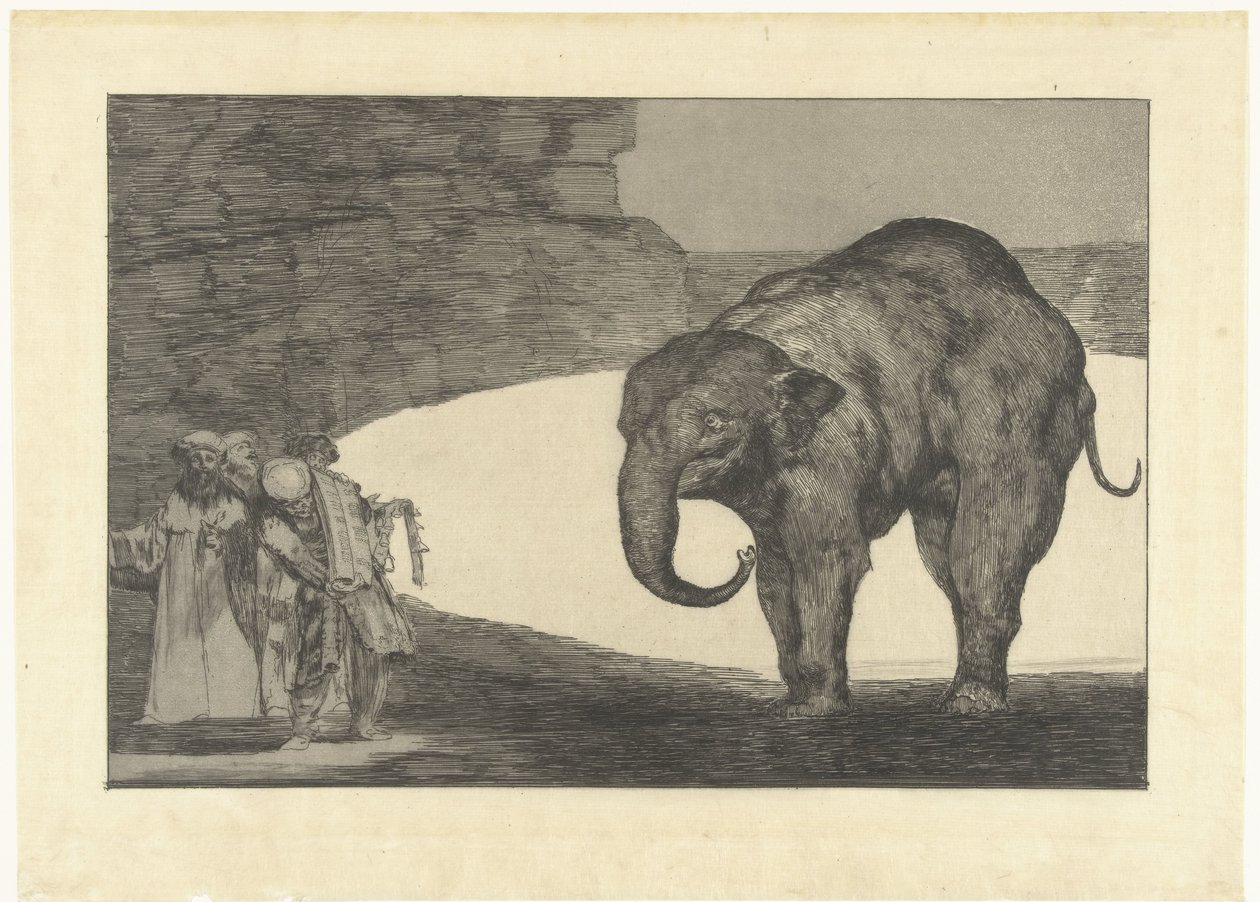 Udyrets tåbelighed Nedsætte bestiaen Los Disparates (The follies) (serietitel) Los Proverbios (Ordsprogene) (serietitel) af Francisco de Goya