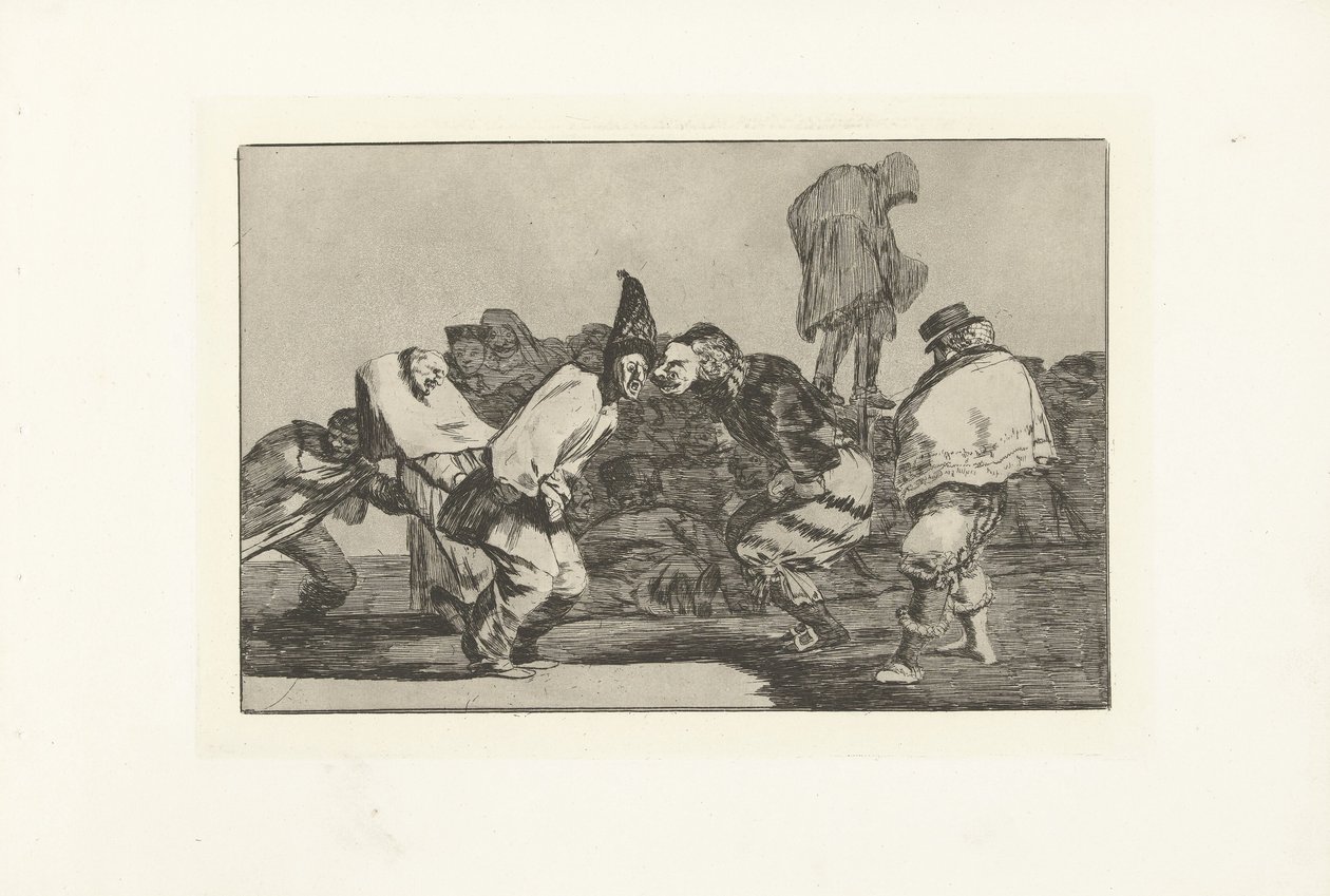 Karnevallets tåbelighed Spred karnevallet Los Disparates (The follies) (serietitel) Los Proverbios (Ordsprogene) (serietitel) af Francisco de Goya