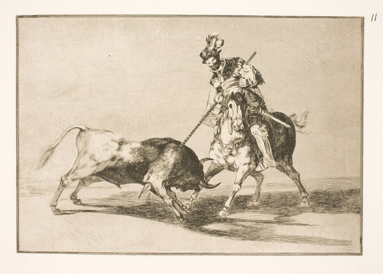 El Cid Campeador spidder en anden tyr af Francisco de Goya