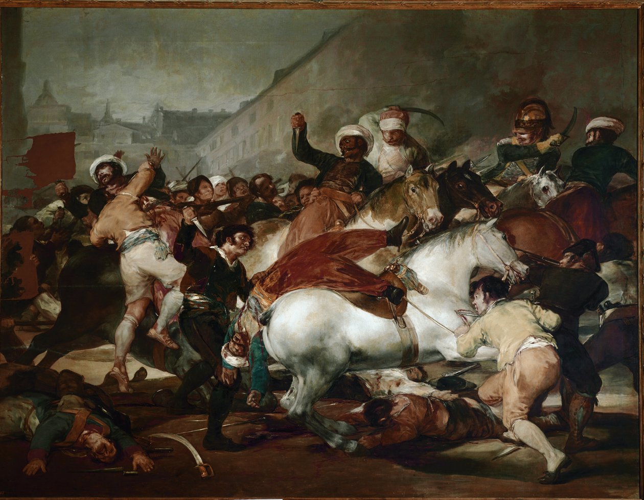 The Two of May (2. maj) eller The Charge of the Mamluks (olie på lærred). af Francisco de Goya