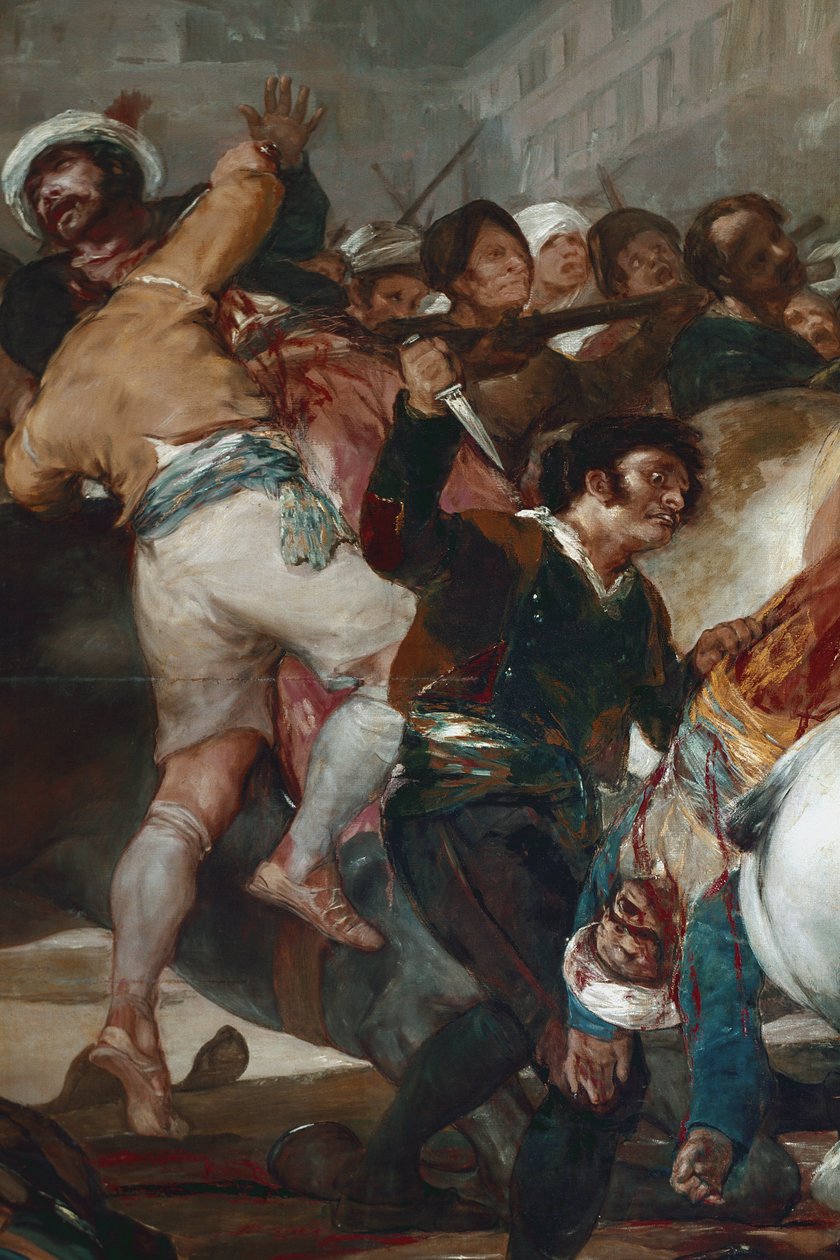 De to af maj (2. maj) eller Mamelukkernes anklage. Detalje (olie på lærred af Francisco de Goya
