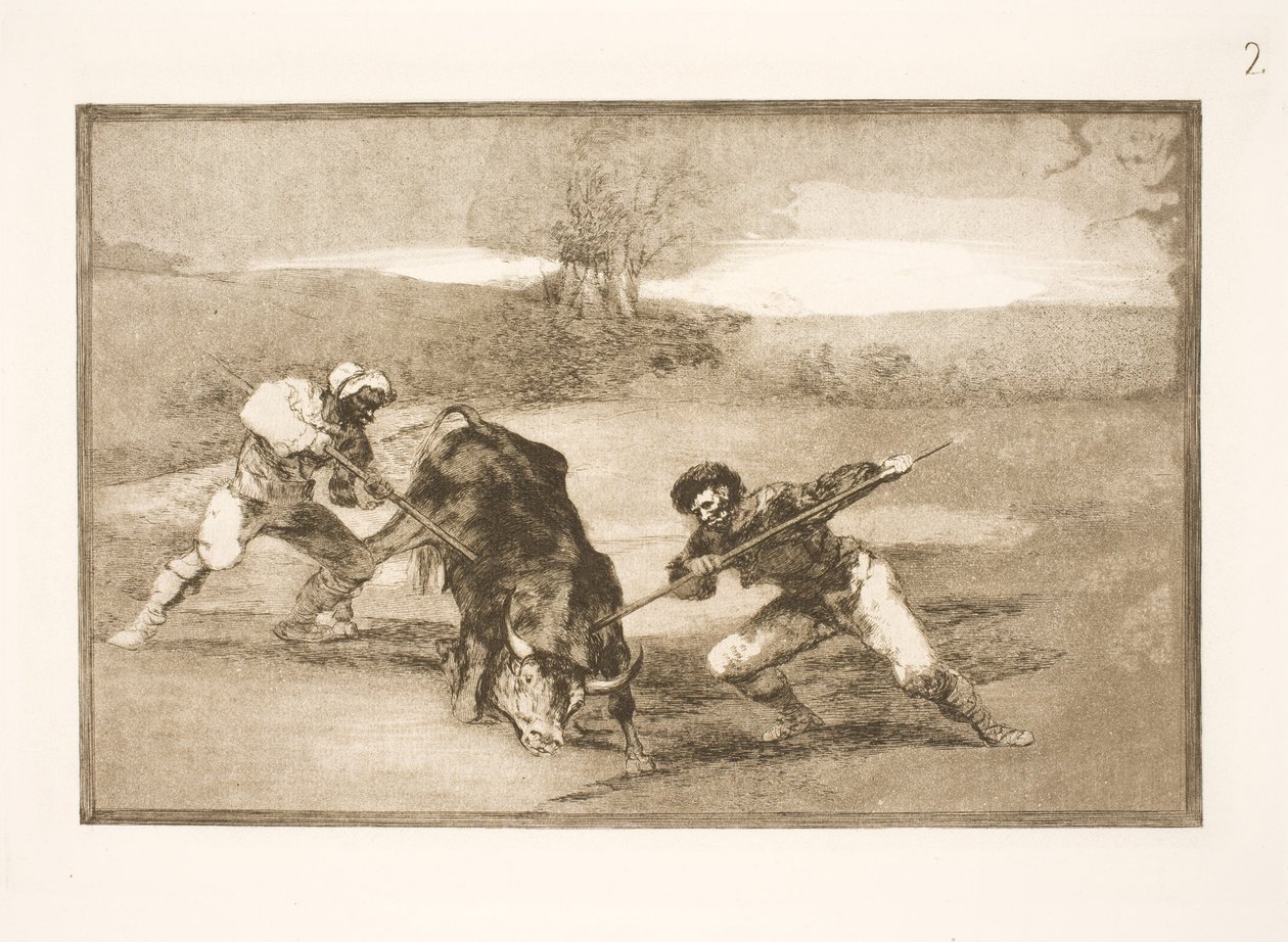 En anden måde at jage på til fods af Francisco de Goya