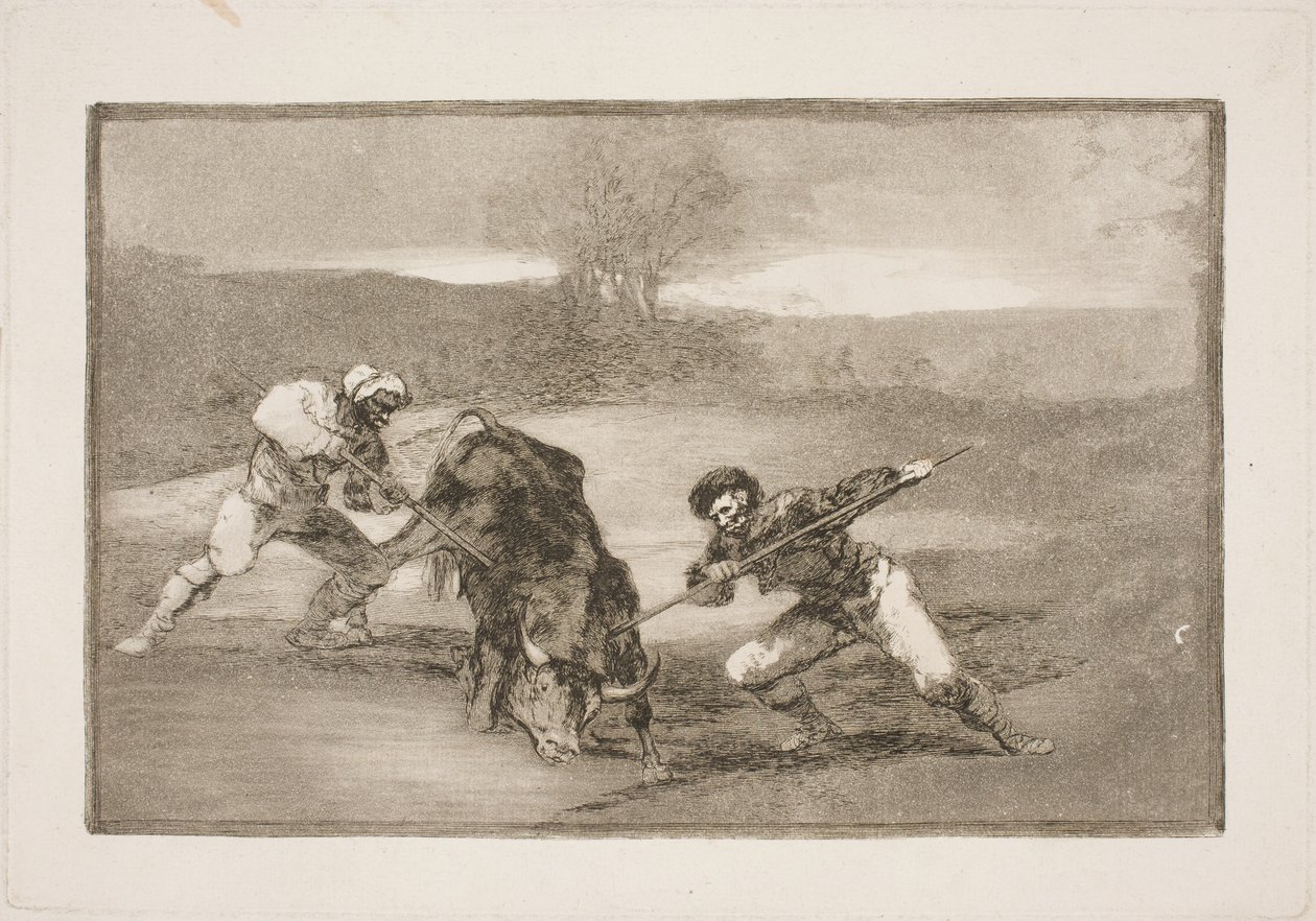En anden måde at jage på til fods af Francisco de Goya