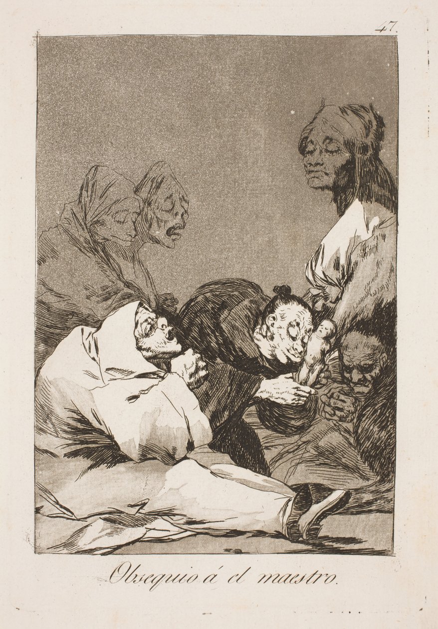 En gave til mesteren af Francisco de Goya