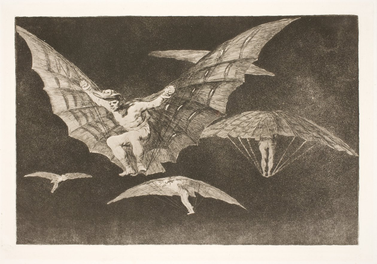 En måde at flyve på (Hvor der er vilje, er der vej) af Francisco de Goya
