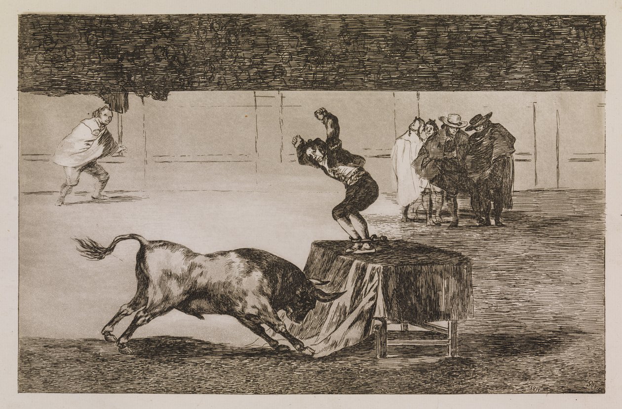 Endnu en vanvittig handling i den samme arena af Francisco de Goya