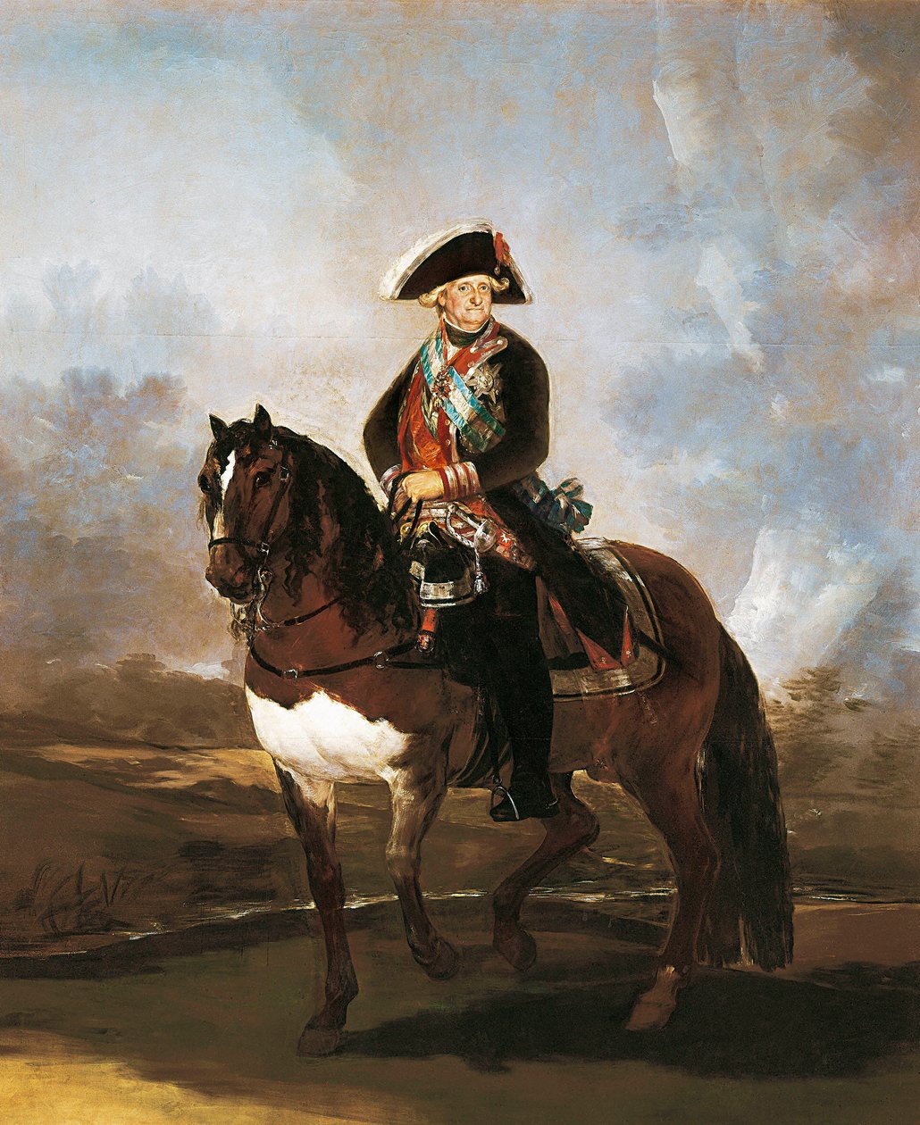 Rytterportræt af kong Carlos IV af Francisco de Goya
