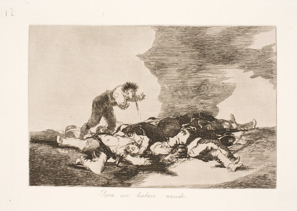 Er vi født til dette (12) af Francisco de Goya