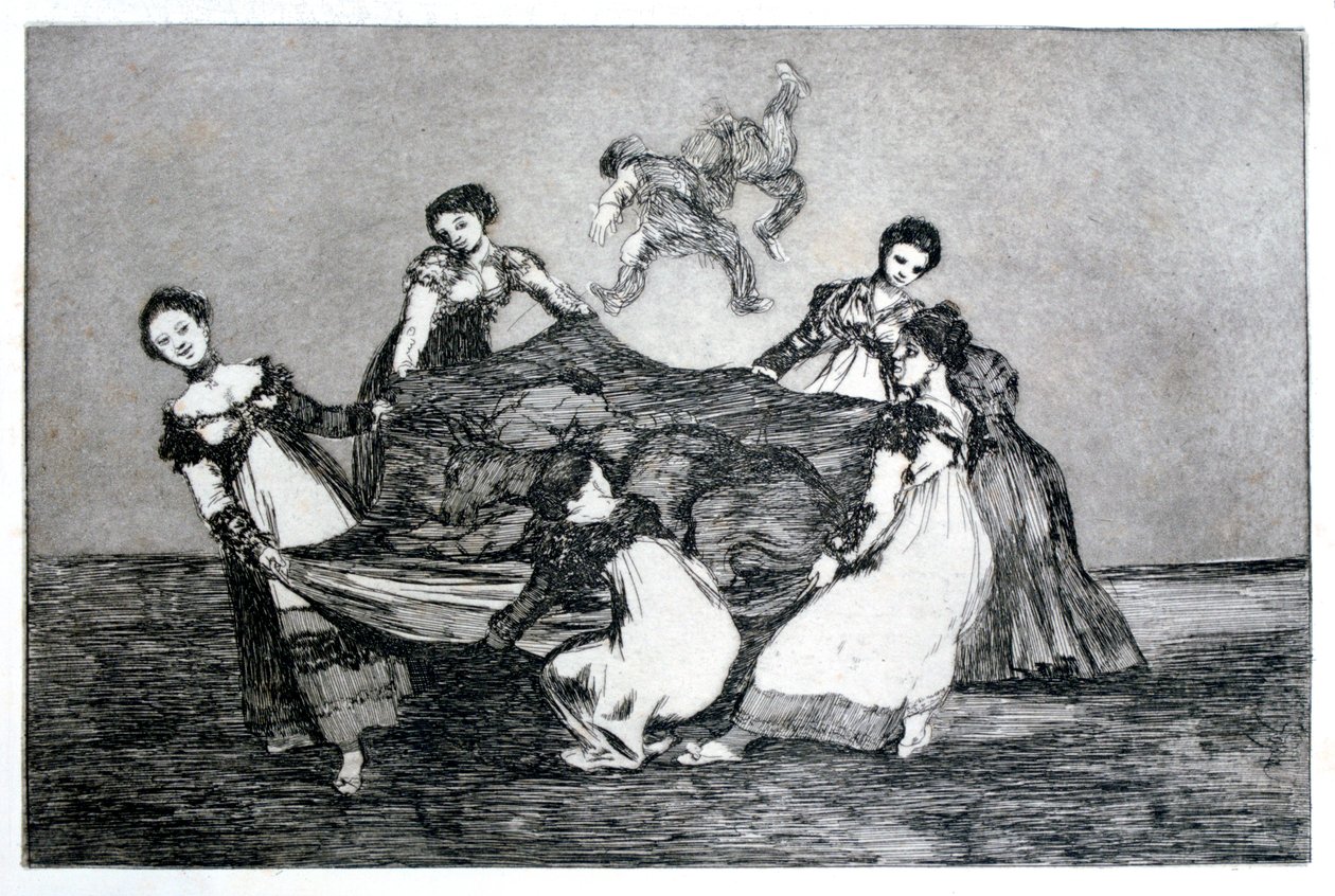 Kvindegåde, 1819-1823 af Francisco de Goya