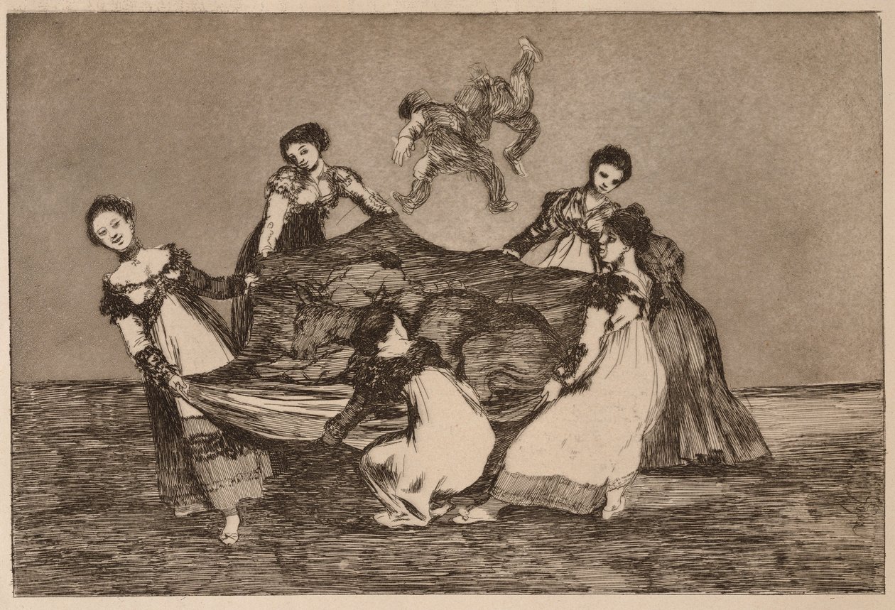 »Feminine Folly« (Disparate femenino) fra serien »Los Disparates« af Francisco de Goya