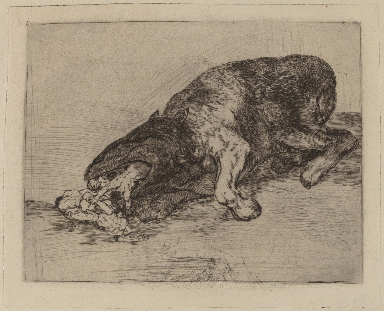 Hårdt monster! (Hærdigt monster!) af Francisco de Goya
