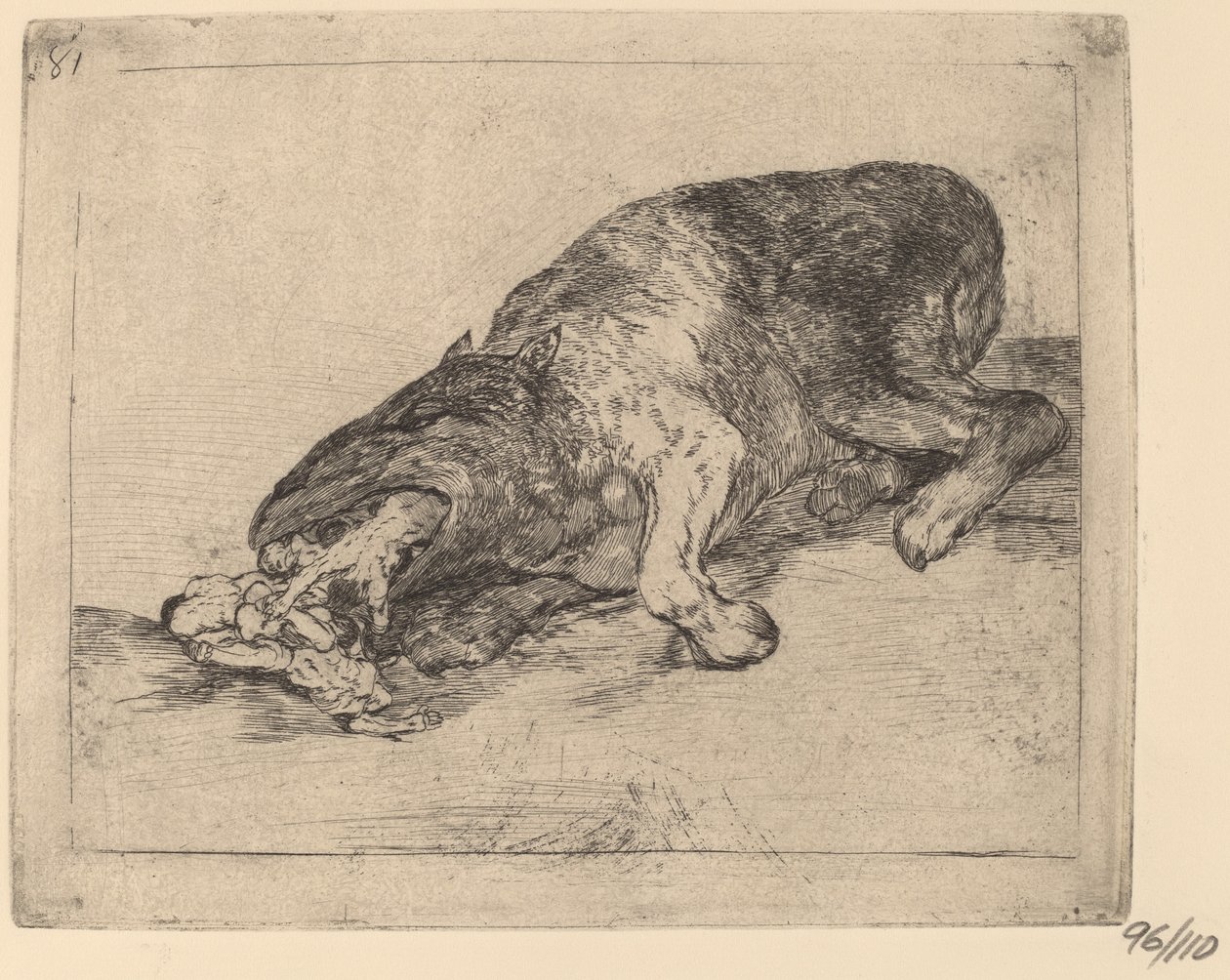 Hårdt monster! (Hærdigt monster!) af Francisco de Goya