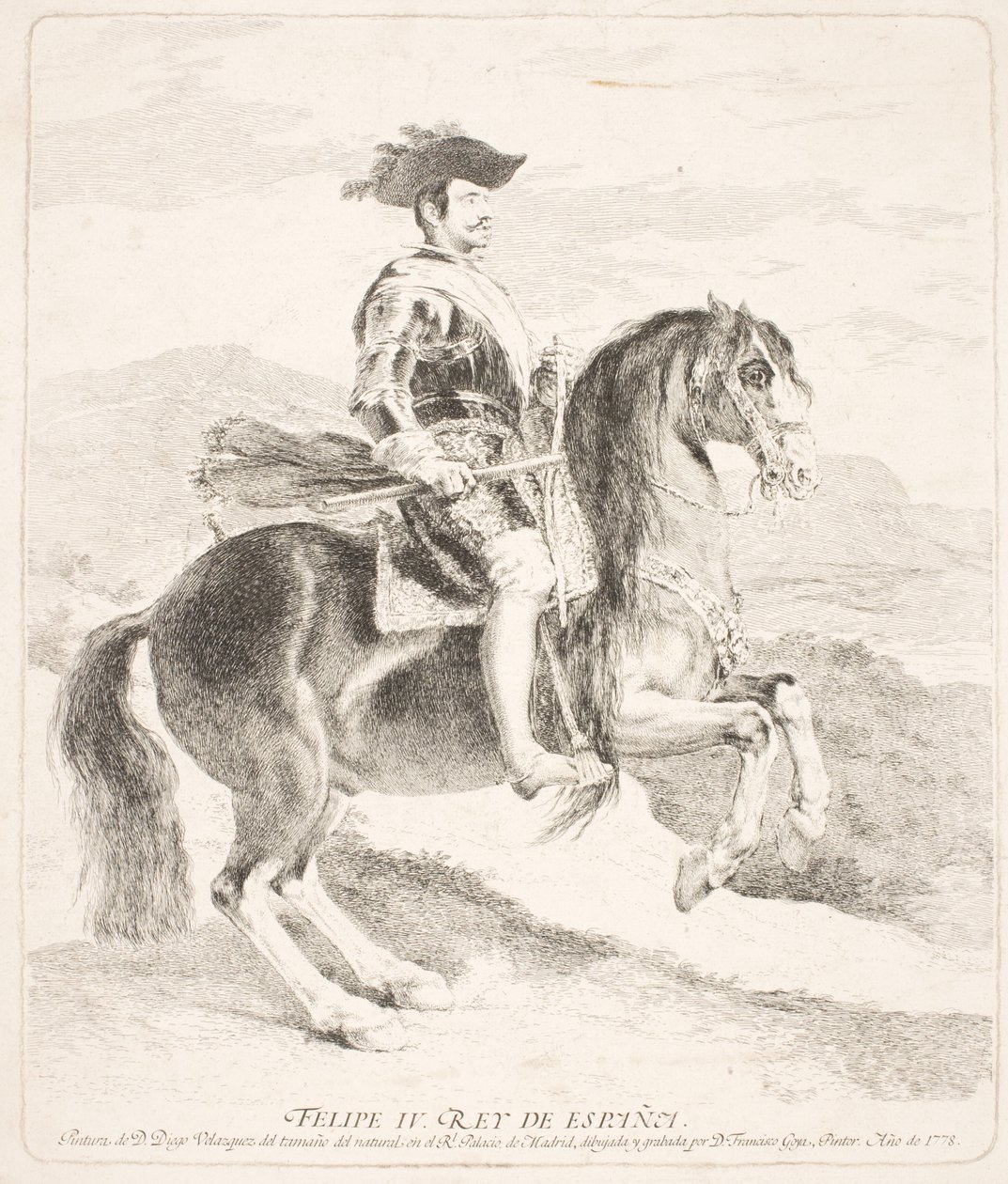 Filip IV, konge af Spanien, til hest af Francisco de Goya