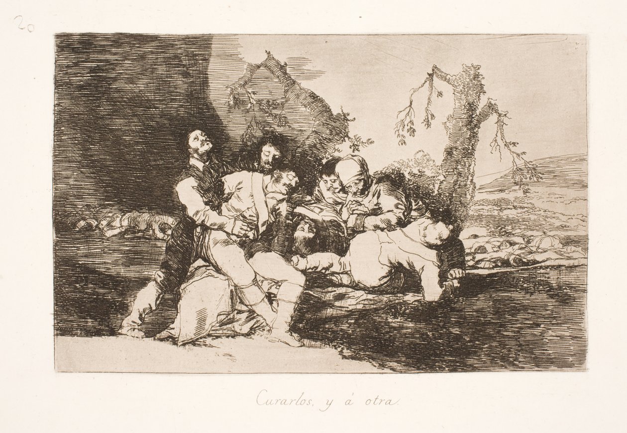 Forbinder ham og så til den næste (20) af Francisco de Goya