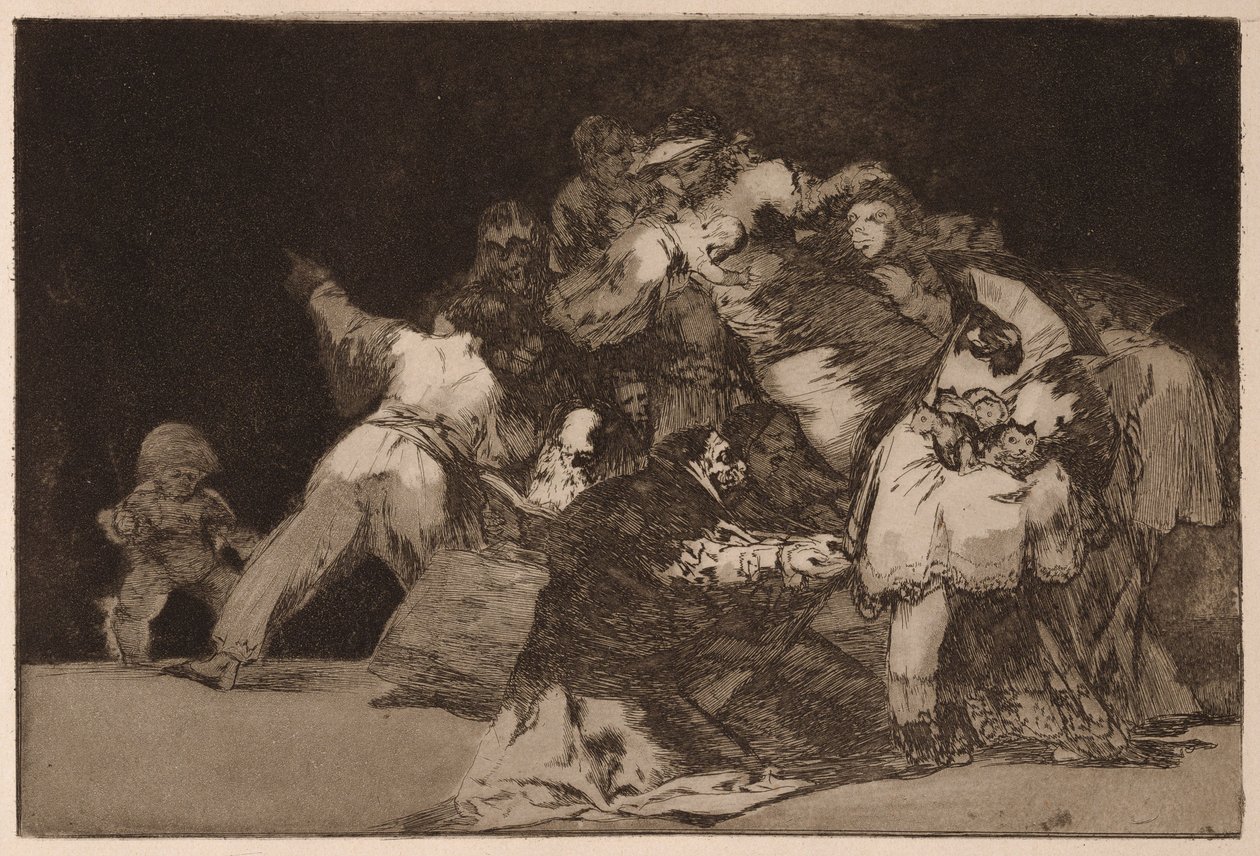 General Folly (Den skøre general) fra serien Los Disparates af Francisco de Goya