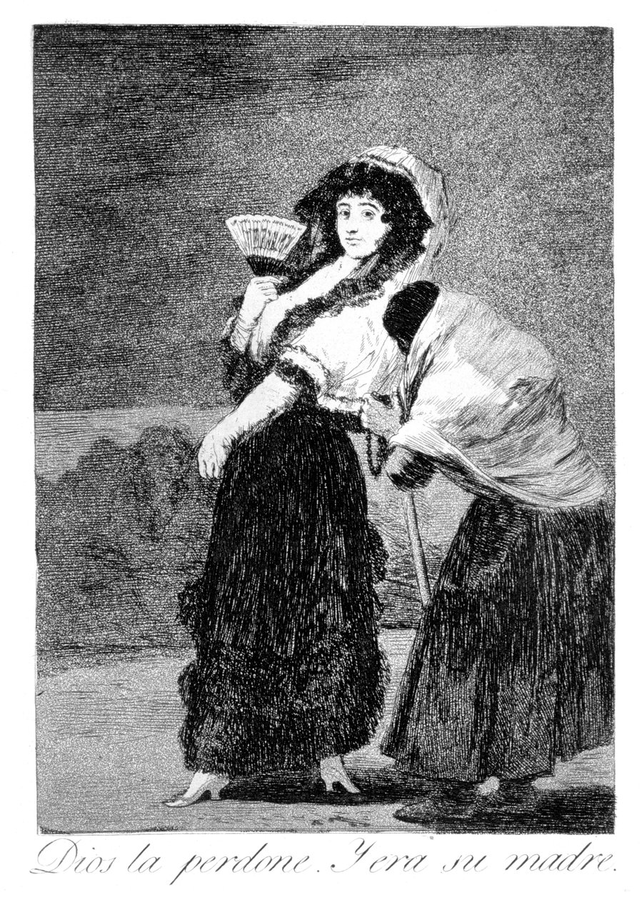 Gud tilgive hende, og det var hendes mor, 1799 af Francisco de Goya