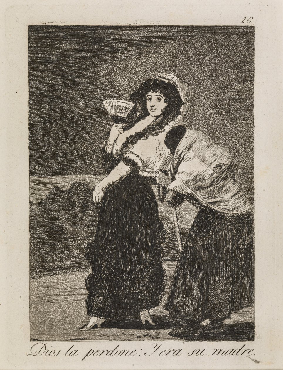 Gud tilgive hende: Tiggersken var hendes mor af Francisco de Goya