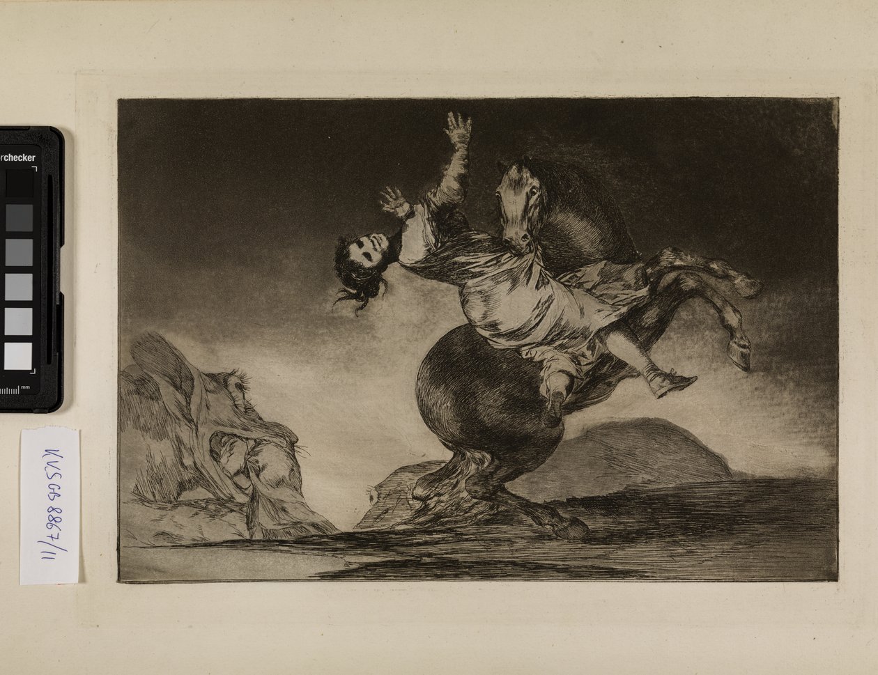 Hestebortføreren (En kvinde og en hest, lad en anden tæmme dem) af Francisco de Goya